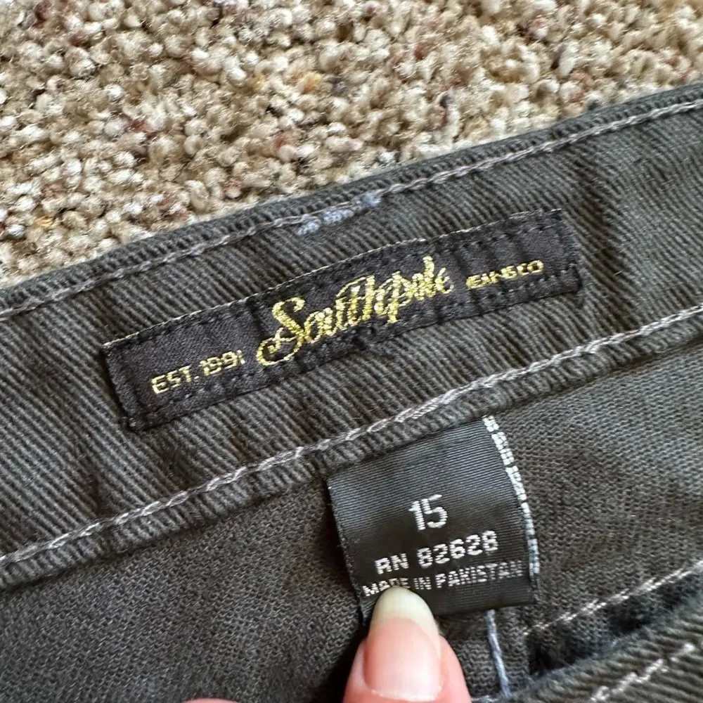 South Pole‎ Jeans Dark Gray Womens Size 15